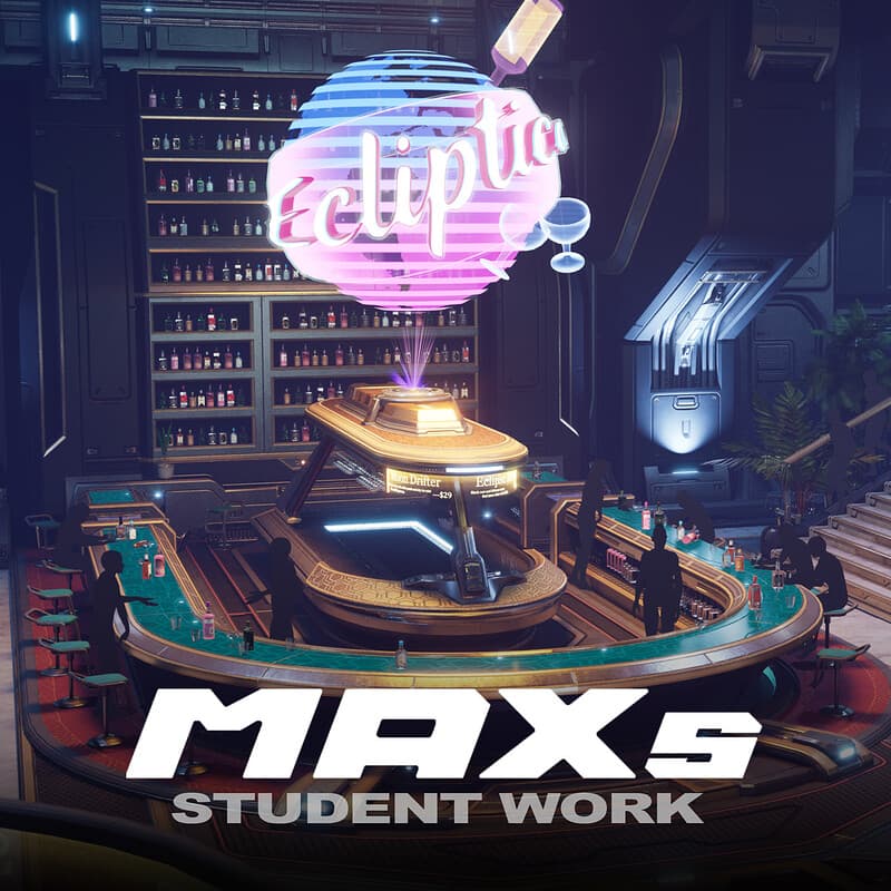 Graduate Program | The Bar Ecliptica_Sci-Fi 3D Environment Breakdown | Student Work 26fall offer
