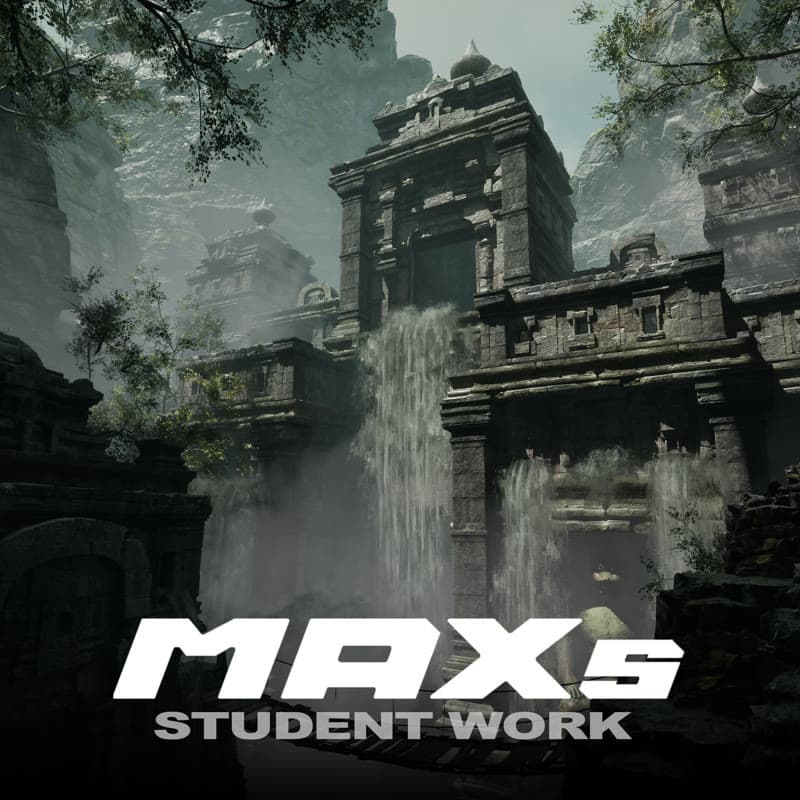 3D Environment Art: Ruin Forest Environment | MAXs Student Work 2024